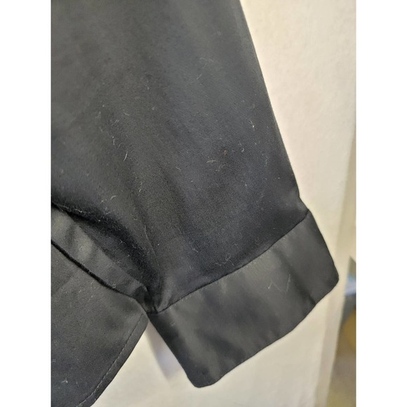 NWOT Lane Bryant Black Structured Collared Button Down Blouse, Sz 18 - Picture 7 of 9
